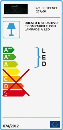 Testa-palo-moderno-Sovil-illuminazione-RESIDENCE-277-06-E27-LED-termoplastico-lampada-terra