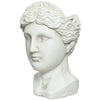 Statua decorativa in poliresina Testa Artemide Porta vaso decorativo h 39 cm