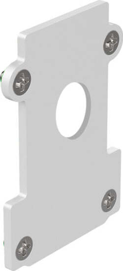 Testata-A-Incasso-Con-Foro-Ego-Alluminio-Bianco
