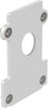 Testata-A-Incasso-Con-Foro-Ego-Alluminio-Bianco