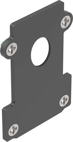 Testata-A-Incasso-Con-Foro-Ego-Alluminio-Nero
