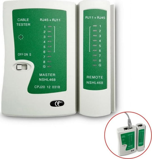 TESTER DI RETE CAVI LAN CON LED ETHERNET TELEFONICO RJ45  RJ11 SY - 468 Elettronica/Informatica/Accessori/Cavi e accessori/Cavi/Cavi Ethernet Trade Shop italia - Napoli, Commerciovirtuoso.it