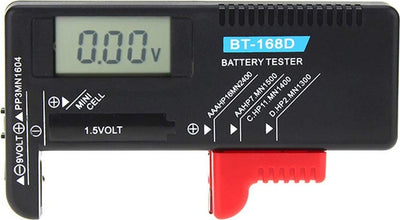 Tester Digitale di Capacità della Batteria LCD per AA, AAA, C, D, 9V, mini cella