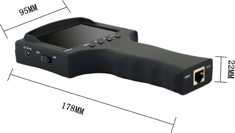 TESTER MONITOR PORTATILE 3.5 TESTER TELECAMERE AHD RETE ETHERNET LAN USCITA 12V  Trade Shop italia - Napoli, Commerciovirtuoso.it