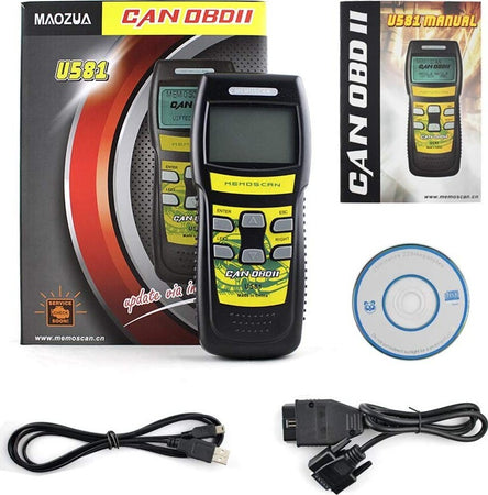 TESTER OBD2 II SCANNER LETTORE DI CODICI DIAGNOSTICA LA CENTRALINA AUTO COD.U581  Trade Shop italia - Napoli, Commerciovirtuoso.it