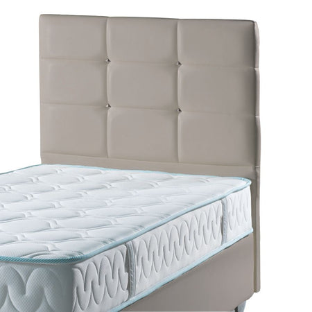 Testiera letto Nova 80x8x110H cm. in ecopelle tortora