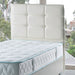 Testiera letto Nova 90x8x110H cm. in ecopelle bianco