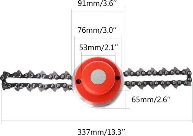 Testina-Ricambio-Per-Decespugliatore-Tagliaerba-Catena-In-Acciaio-65mn-Tools