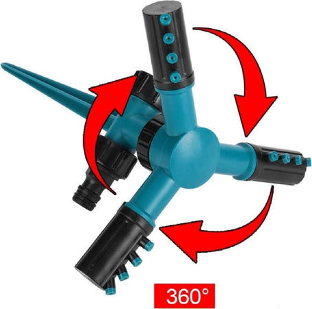 Testine Spruzzatore Irrigatore Rotante A 360? Irrigazione Automatica A 3 Braccia Giardino e giardinaggio/Attrezzi da giardino e attrezzature per l'irrigazione/Attrezzature per l'irrigazione/Attrezzature per l'irrigazione automatica/Spruzzatori Trade Shop italia - Napoli, Commerciovirtuoso.it