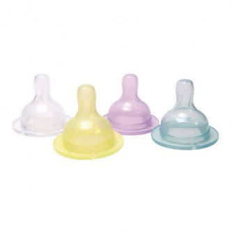 Tettarella per Allattamento Fisher Price Tettarella in Silicone Flusso Lento 0m+ 2 Pezzi Compatibili Con Tutti I Biberon a Bocca Larga
