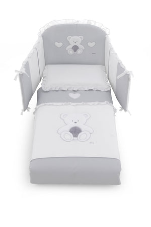 Completo Sfilabile PONY" Italbaby Peluche 4 Pz. Grigio"