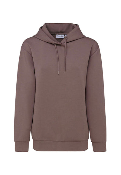 calvin klein FELPA MINIMAL LOGO SCUBA HOODIE da donna