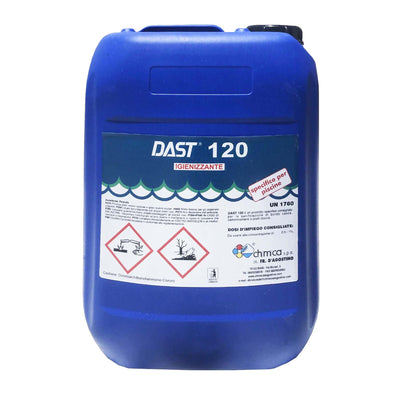 Igienizzante liquido Dast 120 sanificante professionale per bordo piscina 10 kg