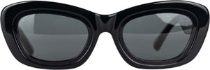 THE-ATTICO-Rania-Cat-Eye-Sunglasses-in-Black-da-uomo