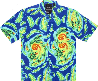 THE-HUNDREDS-Camicia-Manica-Corta-Uomo-Nature-Woven-Blue-da-uomo