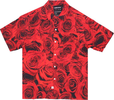 THE-HUNDREDS-Camicia-Manica-Corta-Uomo-Nature-Woven-Red-da-uomo