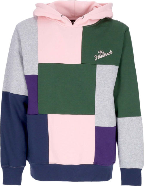 THE-HUNDREDS-Felpa-Cappuccio-Uomo-Bridgport-Pullover-Pale-Pink-da-uomo