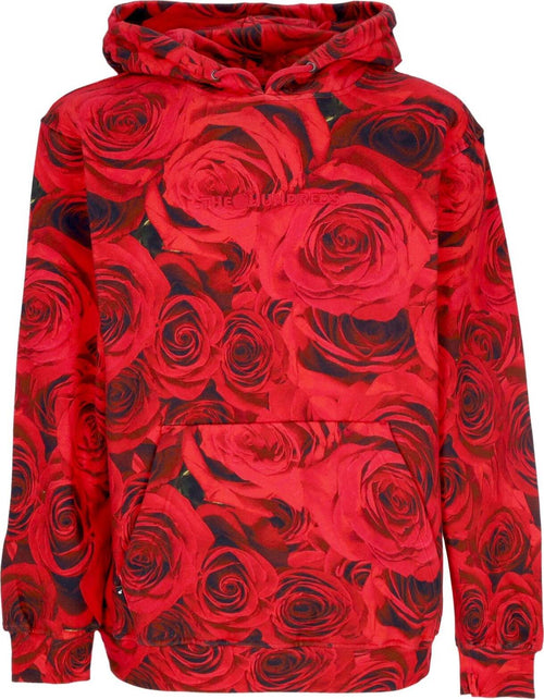 THE-HUNDREDS-Felpa-Cappuccio-Uomo-Rosa-Pullover-Red-da-uomo