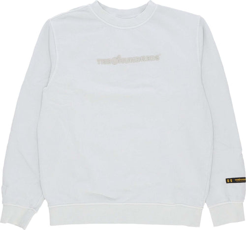 THE-HUNDREDS-Felpa-Girocollo-Uomo-Bar-Crewneck-Light-Grey-da-uomo