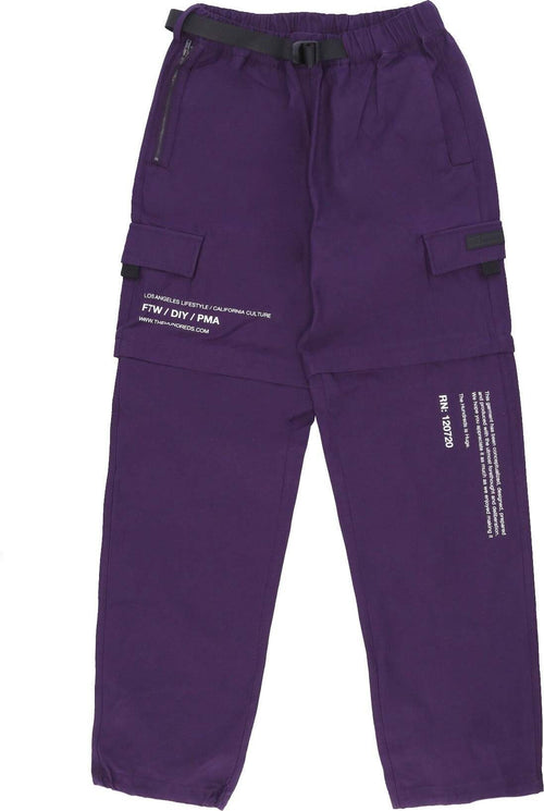 THE-HUNDREDS-Pantalone-Lungo-Uomo-Camp-Convertible-Pants-Purple-da-uomo