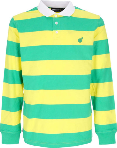 THE-HUNDREDS-Polo-Manica-Lunga-Uomo-Pacific-L/s-Rugby-Green-da-uomo