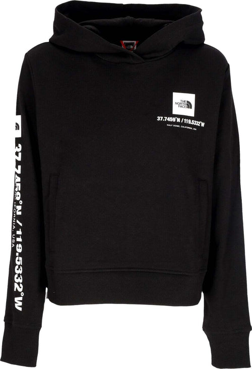 THE-NORTH-FACE-Felpa-Leggera-Cappuccio-Donna-W-Coordinates-Crop-Hoodie-Black-da-donna
