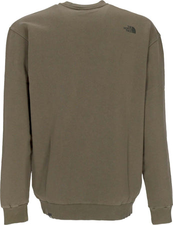 THE-NORTH-FACE-Felpa-Leggera-Girocollo-Uomo-Heritage-Dye-Pack-Logowear-Crewneck-New-Taupe-Green-da-uomo