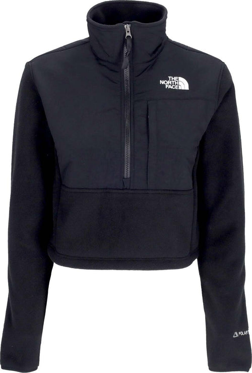 THE-NORTH-FACE-Giubbotto-Pile-Donna-W-Denali-Crop-Black-da-donna