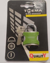 THEMA---LUCCHETTO-AD-ARCO-CON-CHIAVI---IN-ALLUMINIO-LEGGERO-PLASTIFICATO-30MM---VARIE-COLORAZIONI-**
