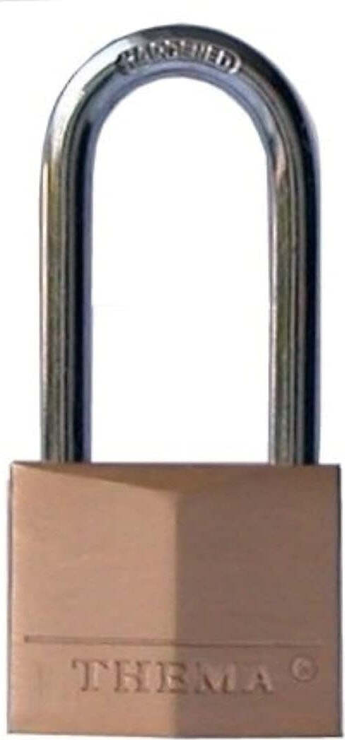 THEMA---LUCCHETTO-OTTONE-SFACCETATO-AD-ARCO-EXTRA-LUNGO-MM.40