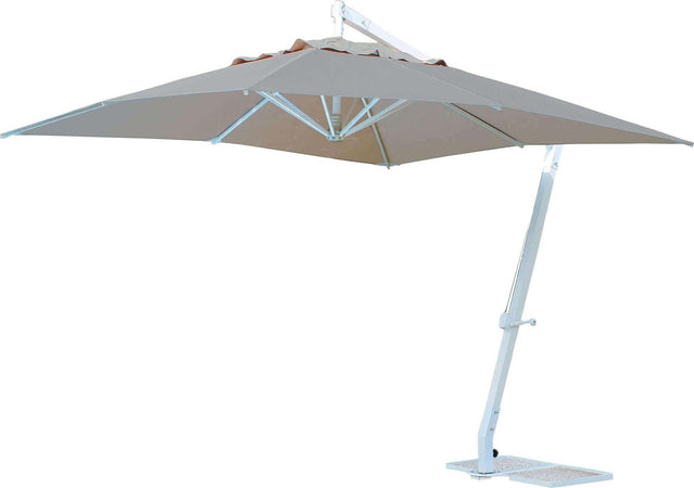 THEMA - ombrellone da giardino decentrato 3x4 in alluminio Tortora Milani Home