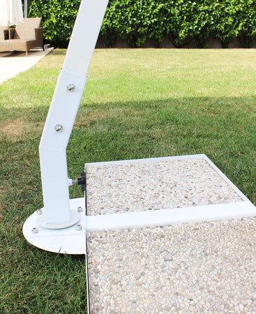 THEMA - ombrellone da giardino decentrato 3x4 in alluminio Tortora Milani Home