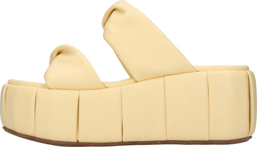 THEMOIRE'-Scarpe-con-Tacco-Giallo-da-donna