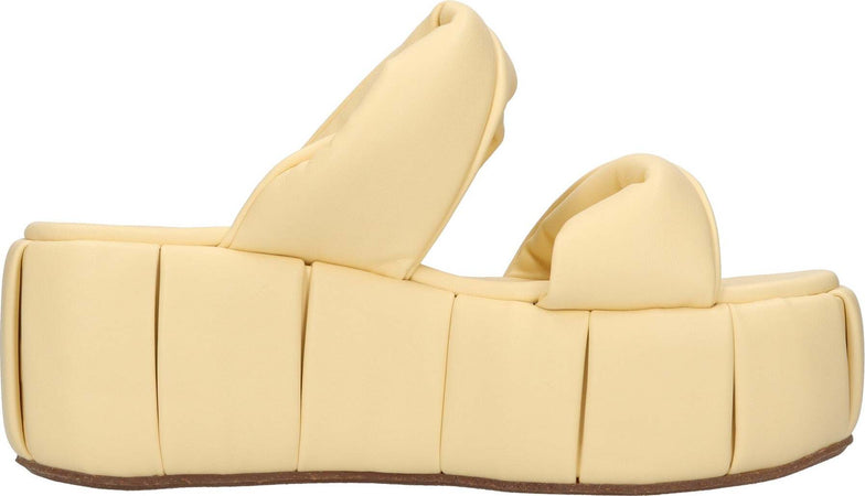 THEMOIRE'-Scarpe-con-Tacco-Giallo-da-donna