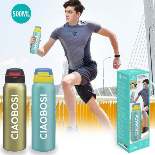 Thermos Bottiglia Acciaio Termos 500ml Borraccia Termica Porta Vivande Tx-9075 Sport e tempo libero/Attività ricreative all'aperto/Ciclismo/Accessori/Borracce Trade Shop italia - Napoli, Commerciovirtuoso.it