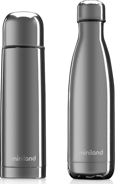 Thermos Deluxe Silver Miniland My Baby & me 500ml Casa e cucina/Organizzazione interni/Contenitori e barattoli da cucina/Thermos/Contenitori per bevande isolati/Thermos per bibite La Casa Del Bebè - Napoli, Commerciovirtuoso.it
