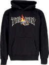 THRASHER-Felpa-Cappuccio-Uomo-Cop-Car-Hoodie-Black-da-uomo