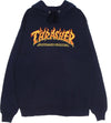 THRASHER-Felpa-Cappuccio-Uomo-Fire-Logo-Hood-Navy-da-uomo