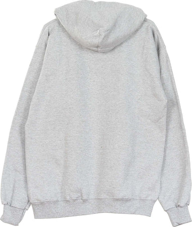 THRASHER-Felpa-Cappuccio-Uomo-Flame-Hood-Grey/yellow-da-uomo