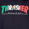 THRASHER-Felpa-Cappuccio-Uomo-Mexico-Hoodie-Black-da-uomo