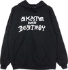 THRASHER-Felpa-Cappuccio-Uomo-Skate-&-Destroy-Hoodie-Black/white-da-uomo