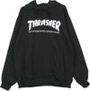 THRASHER-Felpa-Cappuccio-Uomo-Skatemag-Hood-Black/white-da-uomo