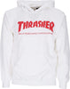THRASHER-Felpa-Cappuccio-Uomo-Skatemag-Hood-White/red-da-uomo