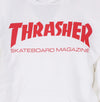 THRASHER-Felpa-Cappuccio-Uomo-Skatemag-Hood-White/red-da-uomo