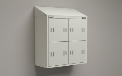 Tetto inclinato antipolvere ad 1 posto cm. 38x47x20h - MODELLO MIS