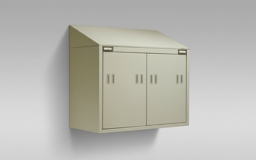 Tetto inclinato antipolvere a 3 posti cm. 102x47x20h - MODELLO MIS