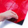 TOP! Piastrella autoadesiva in vero alluminio serigrafato con inserti in Acciaio 30x30cm (sp. 3mm) color BRONZO - Eternal Parquet