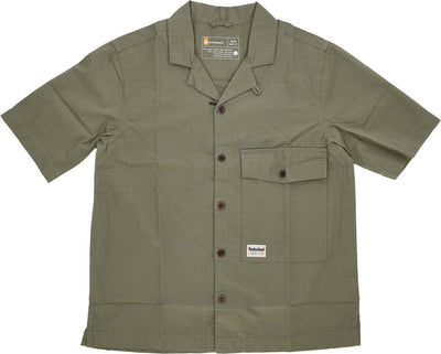 TIMBERLAND-Camicia-Manica-Corta-Uomo-Wf-Roc-Shop-Shirt-Cassel-Earth-da-uomo