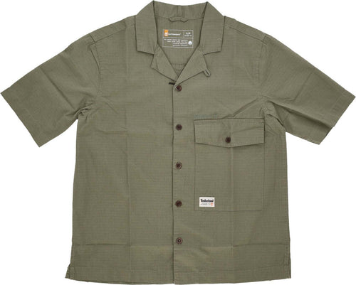 TIMBERLAND-Camicia-Manica-Corta-Uomo-Wf-Roc-Shop-Shirt-Cassel-Earth-da-uomo