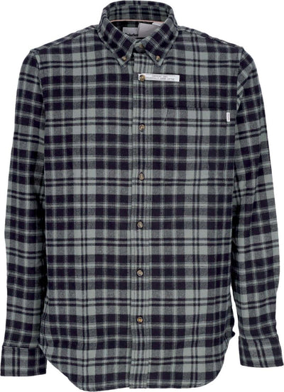 TIMBERLAND-Camicia-Manica-Lunga-Uomo-Heavy-Flannel-L/s-Check-Shirt-Balsam-Green-da-uomo